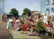 Vasily Vereshchagin Bazaar France oil painting artist